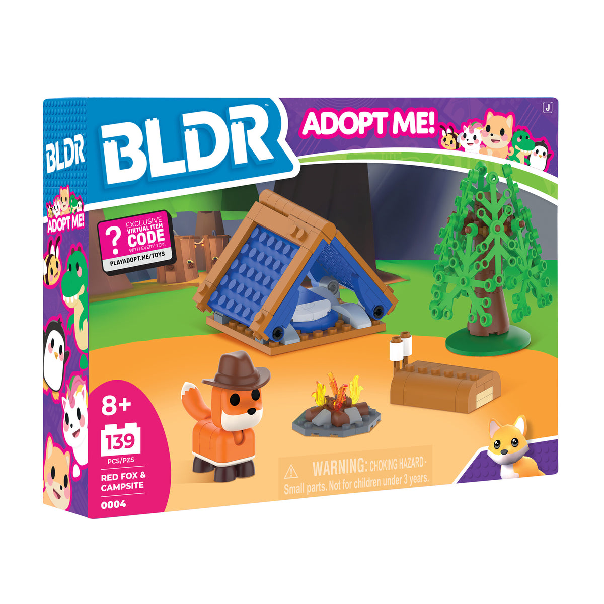 Adopt Me Red Fox & Campsite Building Set