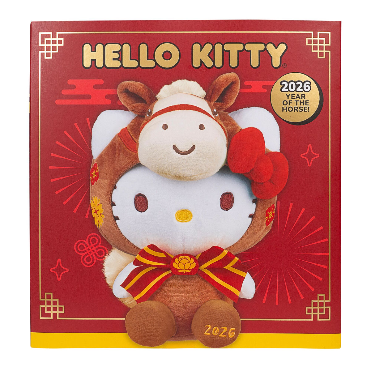 Hello Kitty and Friends 8-Inch Hello Kitty 2026 Year of the Horse New Year Plush - Limited Edition