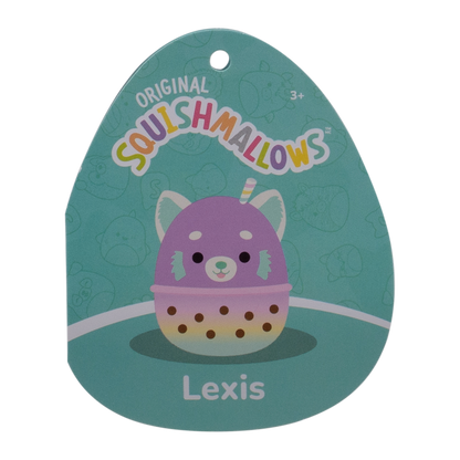 8-Inch Lexis Purple Red Panda in Boba Tea Cup