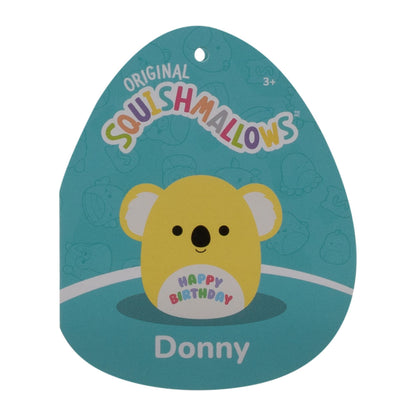 12-Inch Donny the Yellow Koala with "Happy Birthday" on Belly