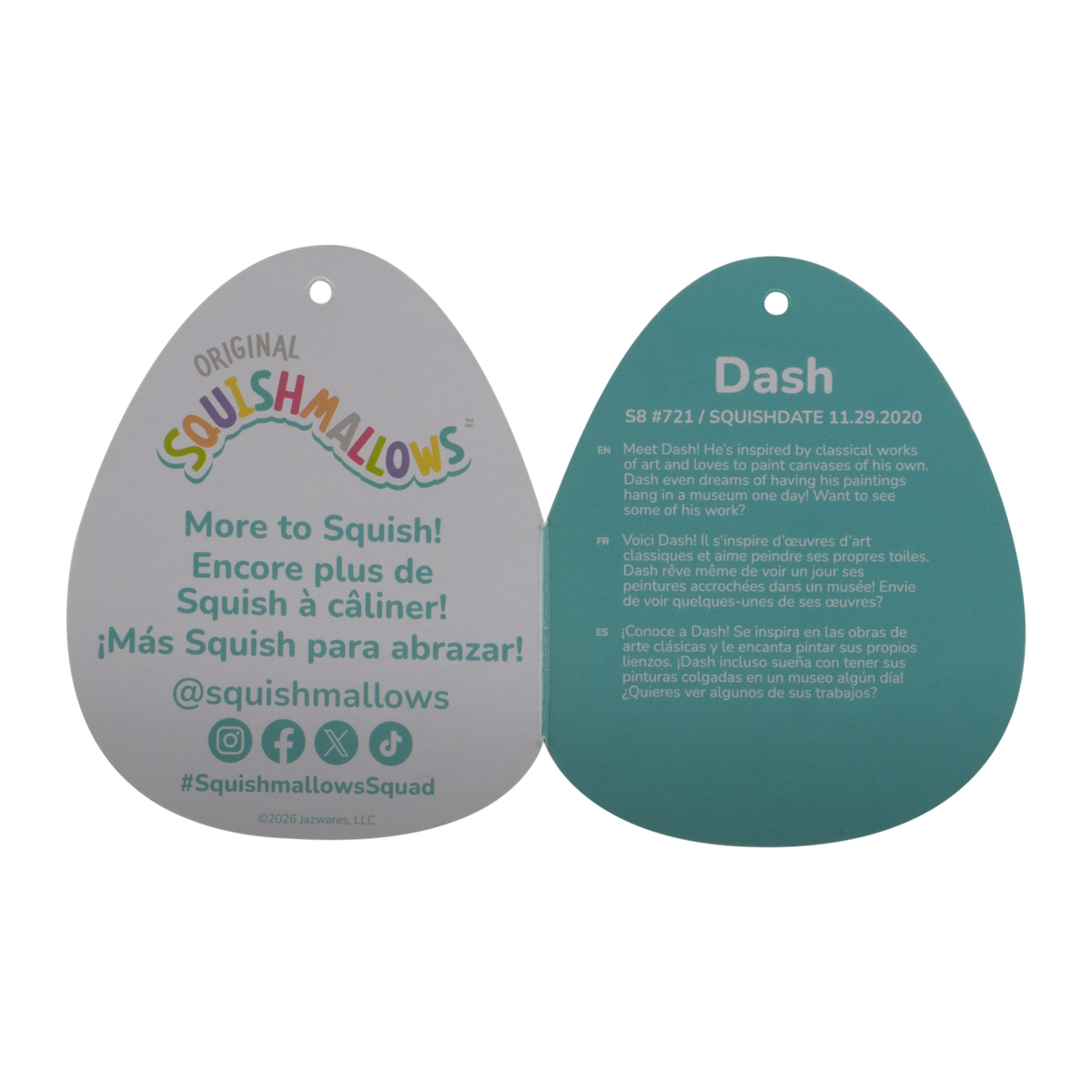 8-Inch Dash Winking White Dumpling