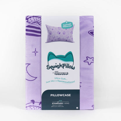 "Lavender Slumber" Purple SquishPillow Pillowcase (Standard)