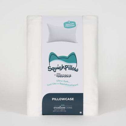 "Solid Slumber" White SquishPillow Pillowcase (Standard)