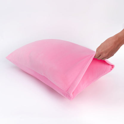 "Solid Slumber" Pink SquishPillow Pillowcase (Standard)