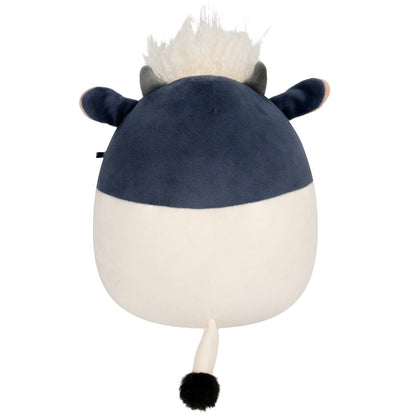 8-Inch Dill the Black and White Cow with Shaggy Hair