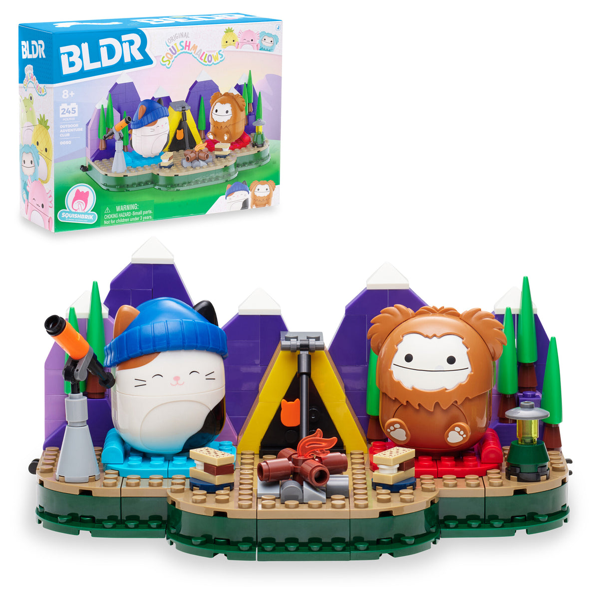 Squishmallows Benny and Cam's Outdoor Adventure Building Set