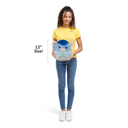 12-Inch Bermayeh the Blue Bull with Ascot