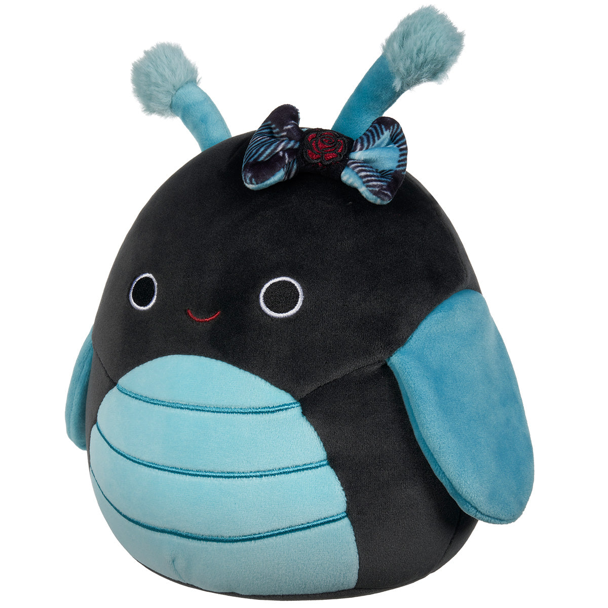 14-Inch Celie the Teal and Black Grasshopper with Bow