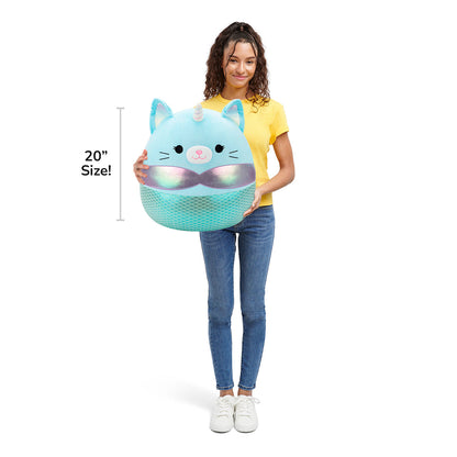 20-Inch Svetlana the Teal Caticorn Mermaid