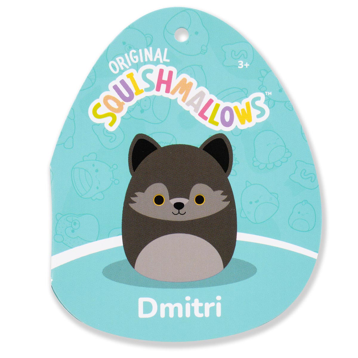 3.5-Inch Dmitri the Dark Grey Wolf Clip