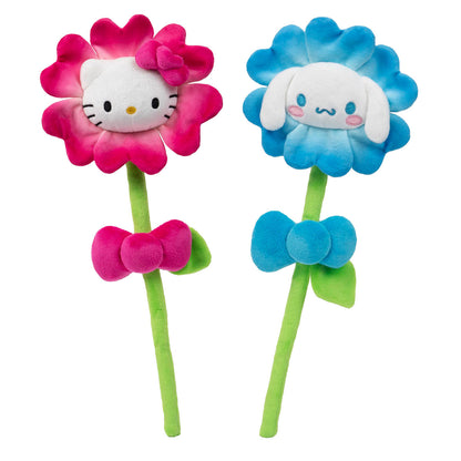 Hello Kitty and Friends 14-Inch Plush Flower 2-Pack - Hello Kitty & Cinnamoroll