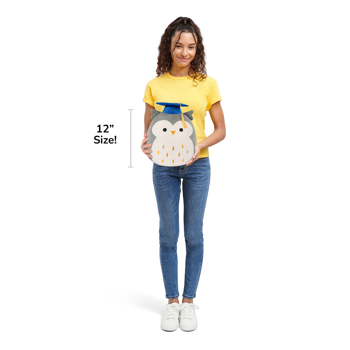12-Inch Hoot the Grey Owl in Graduation Cap