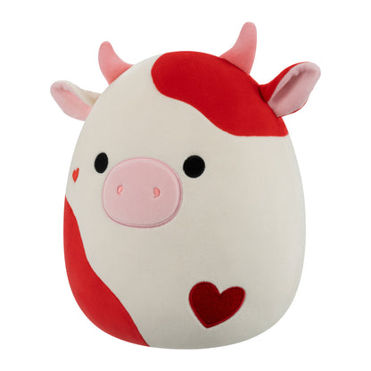 12-Inch Idris the Red and Off-White Cow