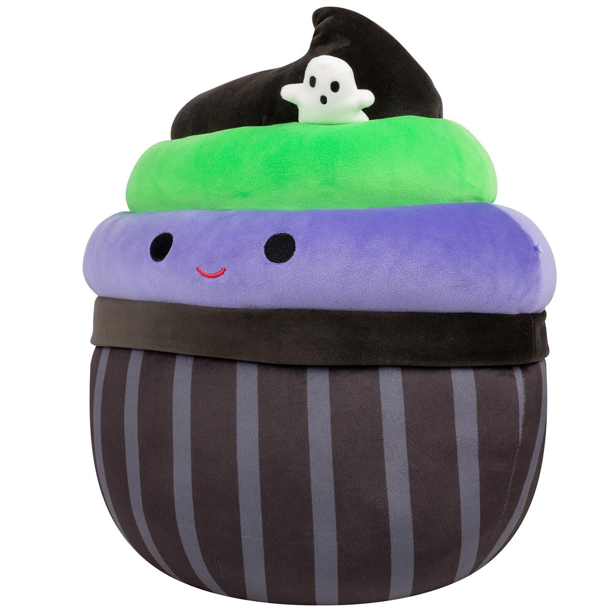 12-Inch Kurt the Black Cupcake With Green and Purple Frosting