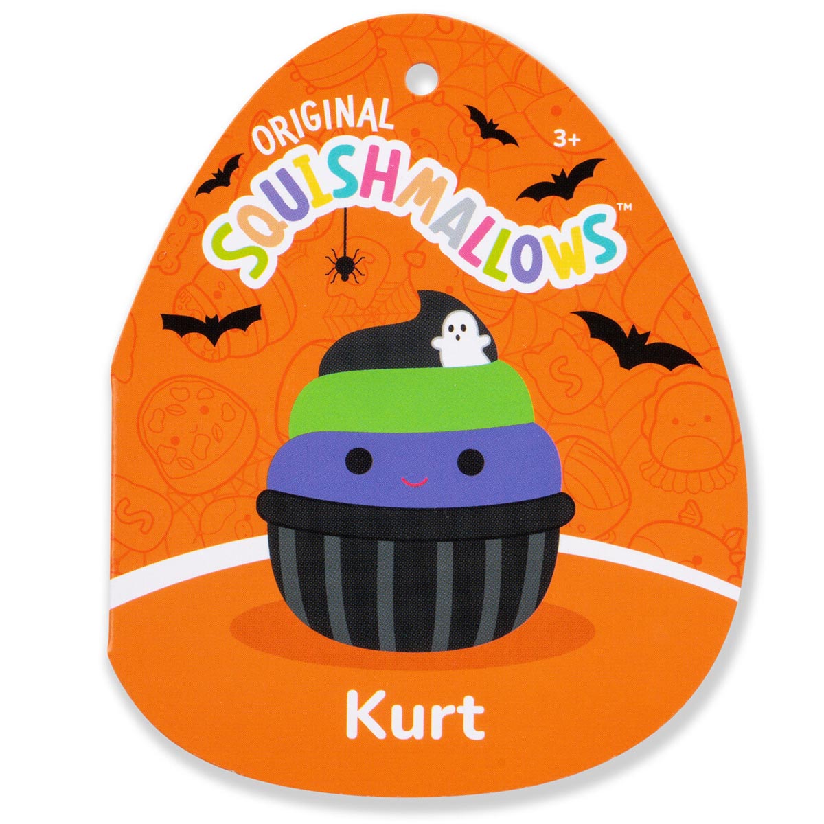 12-Inch Kurt the Black Cupcake With Green and Purple Frosting