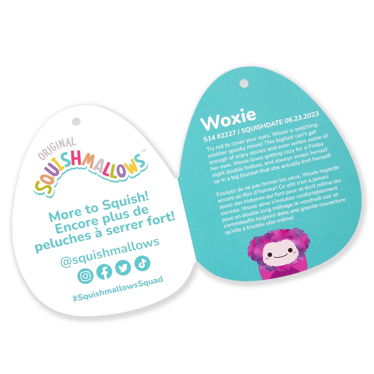 14-Inch Woxie the Magenta Bigfoot