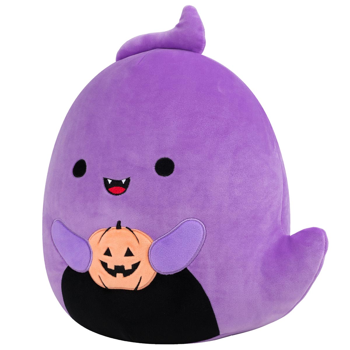 12-Inch Jordon the Purple Ghost Holding Jack O'Lantern