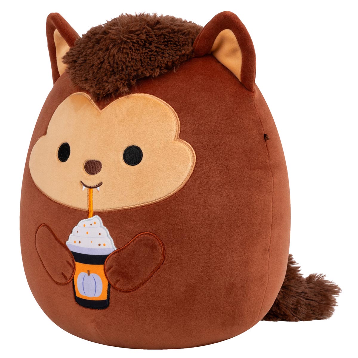12-Inch Wade the Brown Werewolf Holding Purple Frappe