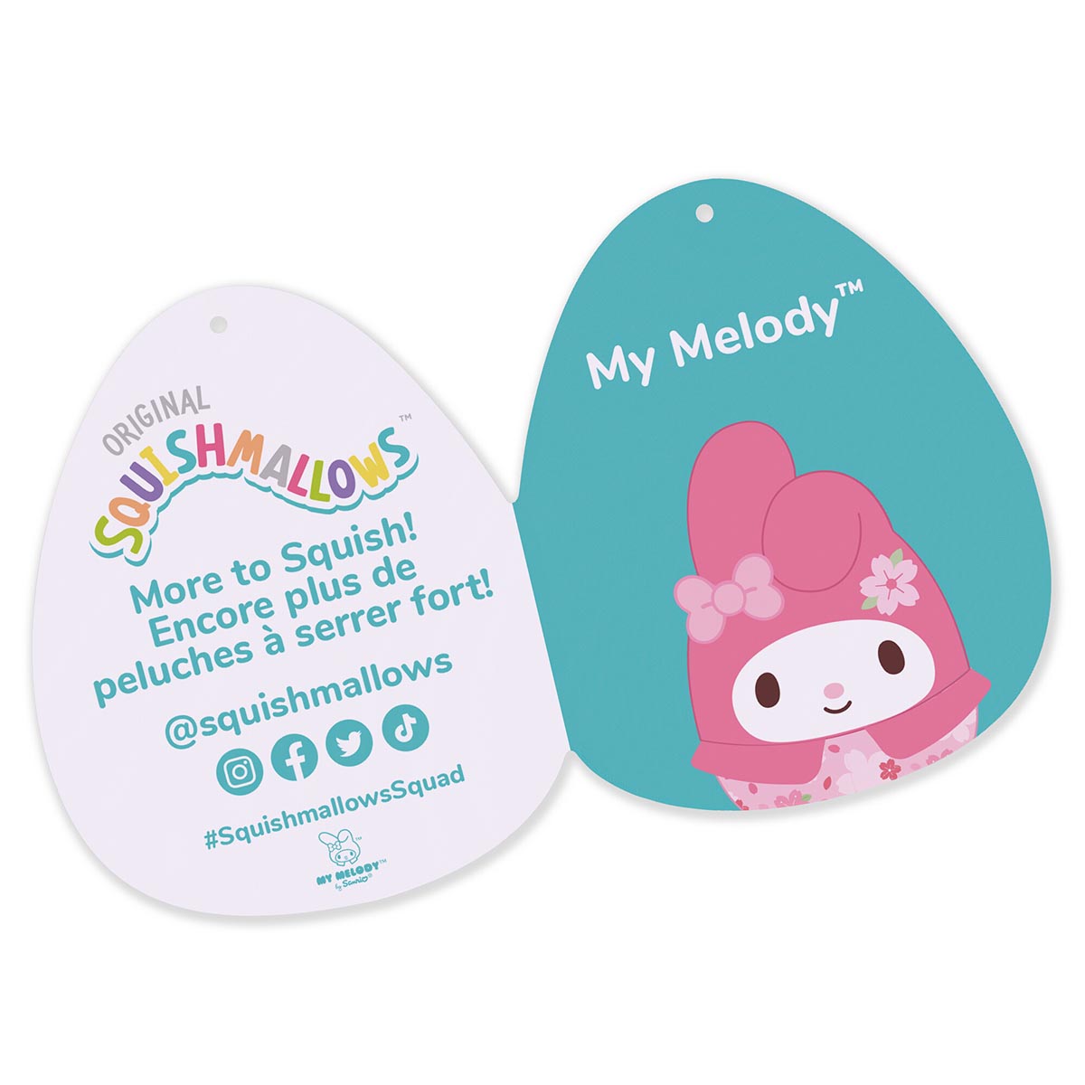 Hello Kitty and Friends 14-Inch My Melody Floral Print Squishmallows