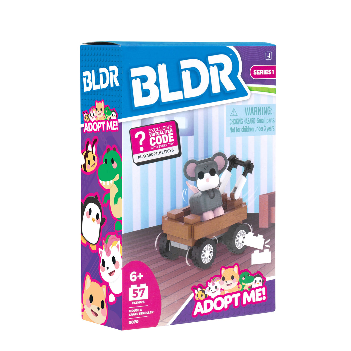 Adopt Me Mouse & Crate Stroller Building Set