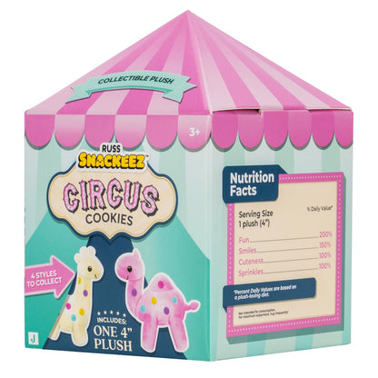 Russ 4-Inch Snackeez Circus Cookies Surprise Box - Includes 1 Plush