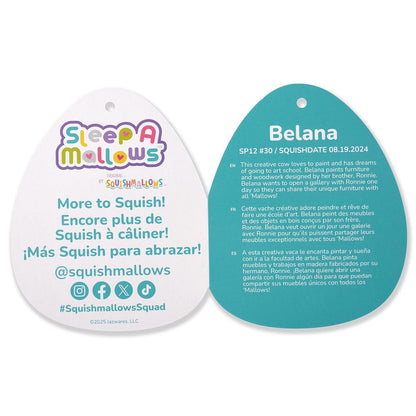 12-Inch Belana the Aqua Cow Sleepamallows