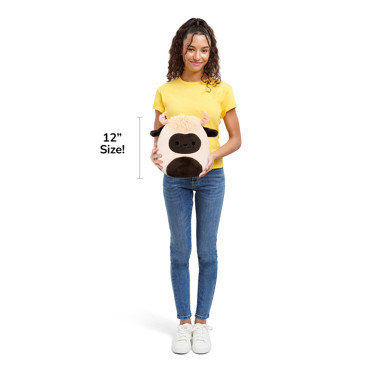 12-Inch Venus the Blacknose Sheep with Fuzzy Black Belly
