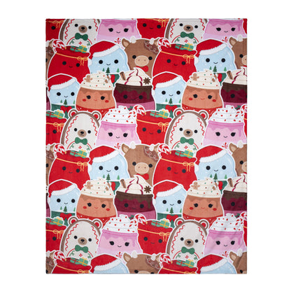 Squishmallows Holiday Throw Blanket