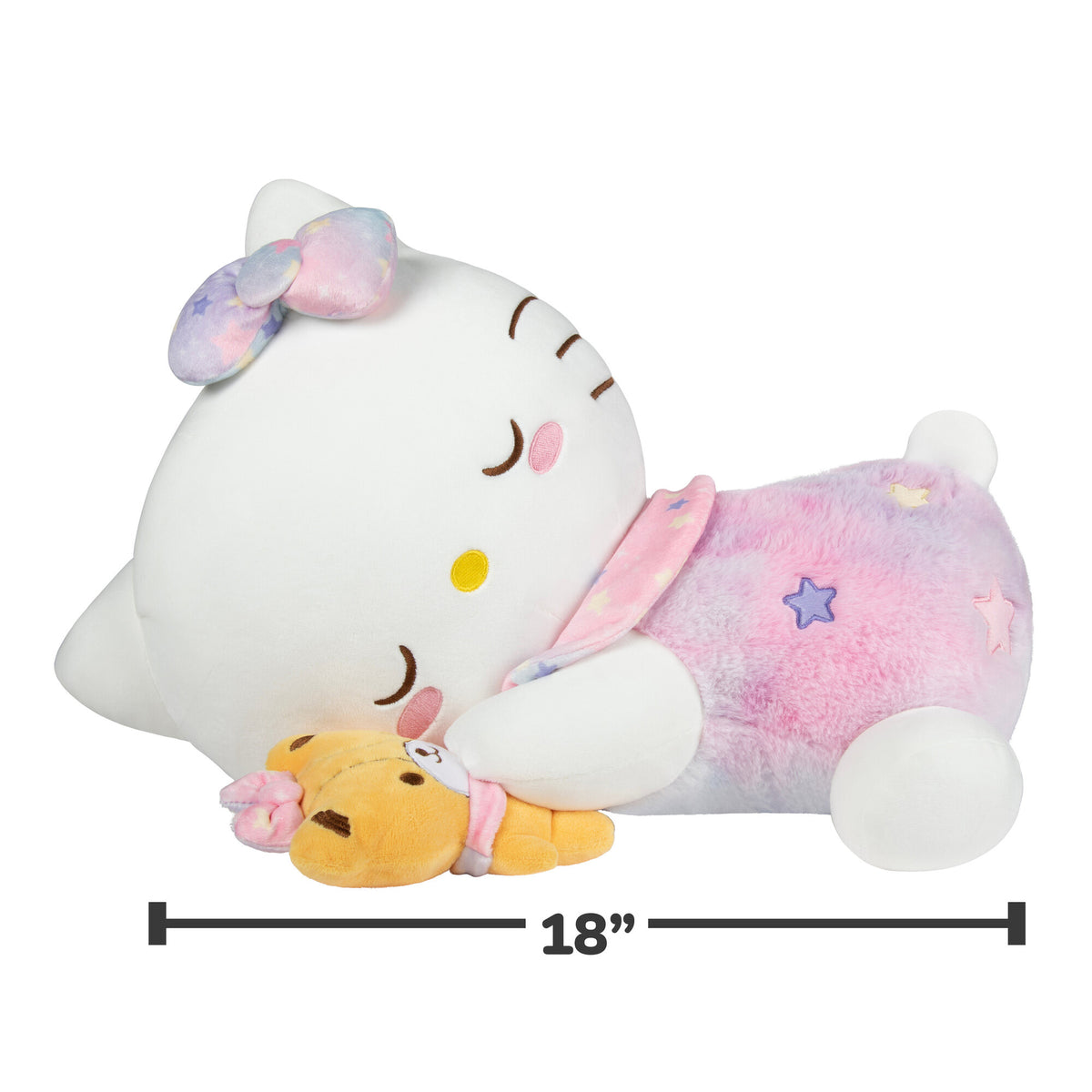 Hello Kitty and Friends 18-Inch Sleeping Plush - Hello Kitty with Bestie Accessory