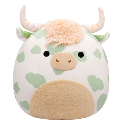 20-Inch Celestino the Sage Green Spotted Highland Cow