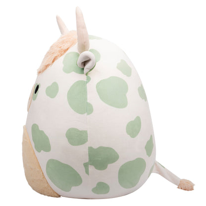 20-Inch Celestino the Sage Green Spotted Highland Cow