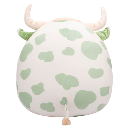 20-Inch Celestino the Sage Green Spotted Highland Cow