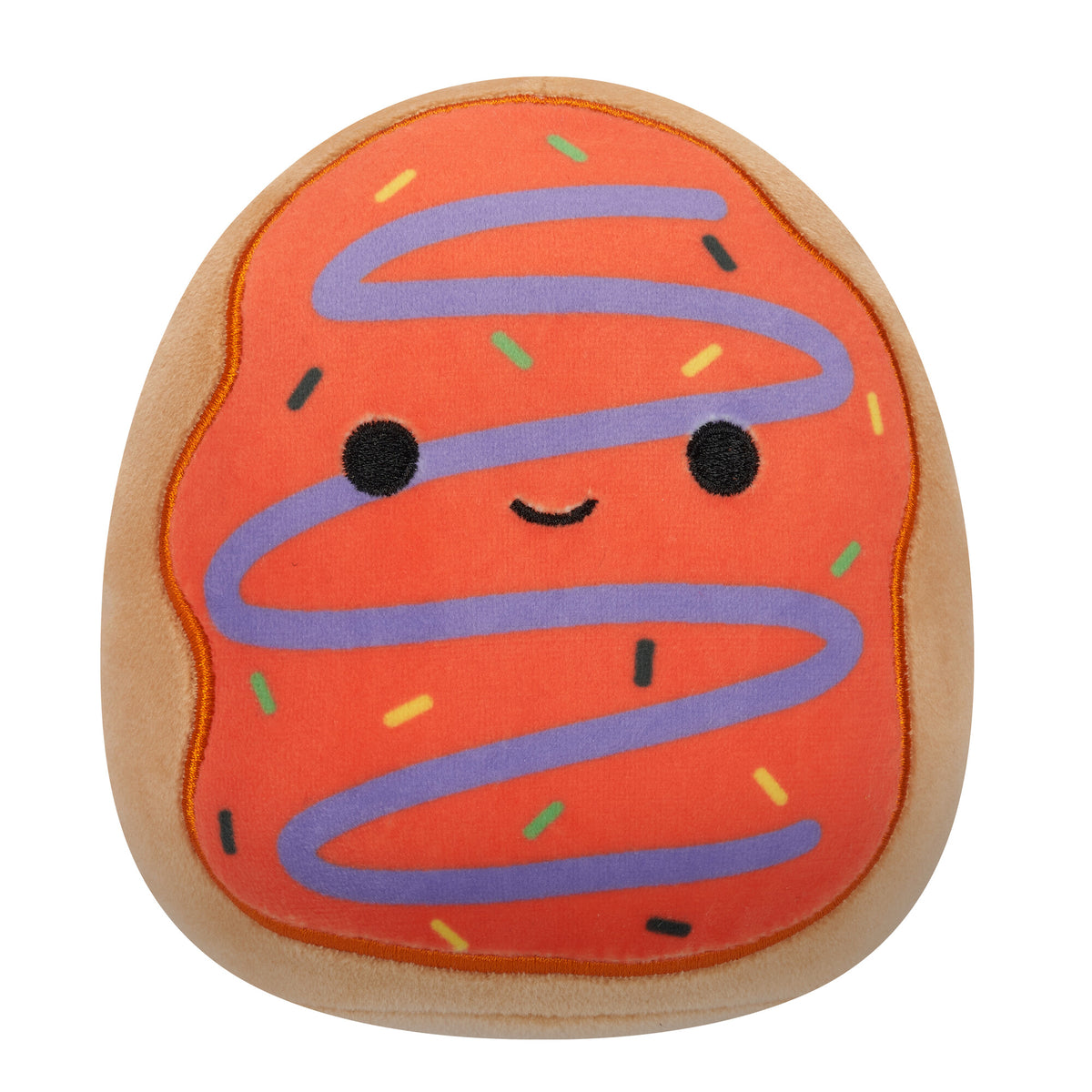 5-Inch Jay the Orange Frosted Donut with Purple Drizzle