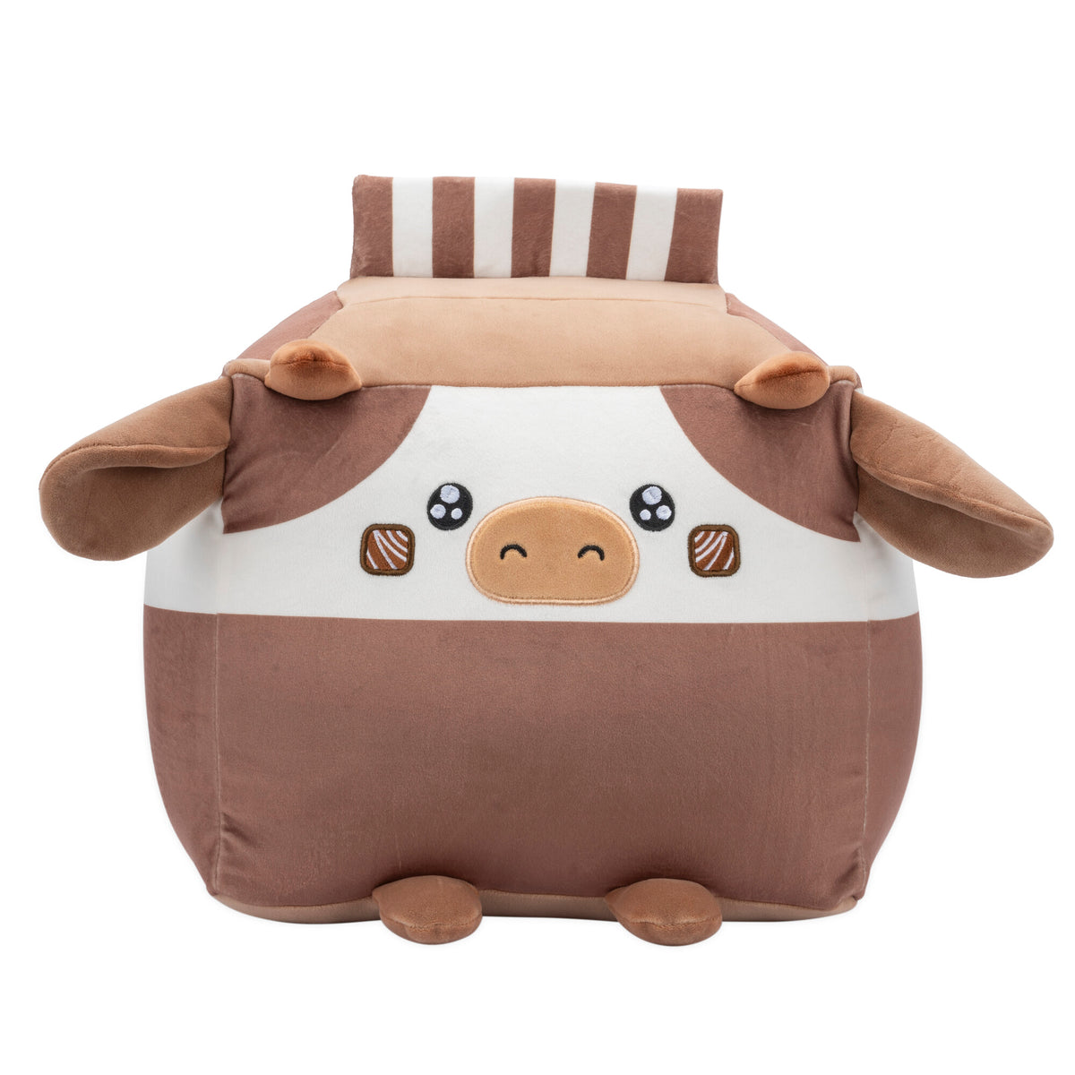 Russ 14-Inch Chocolate Milk Box Cow Plush