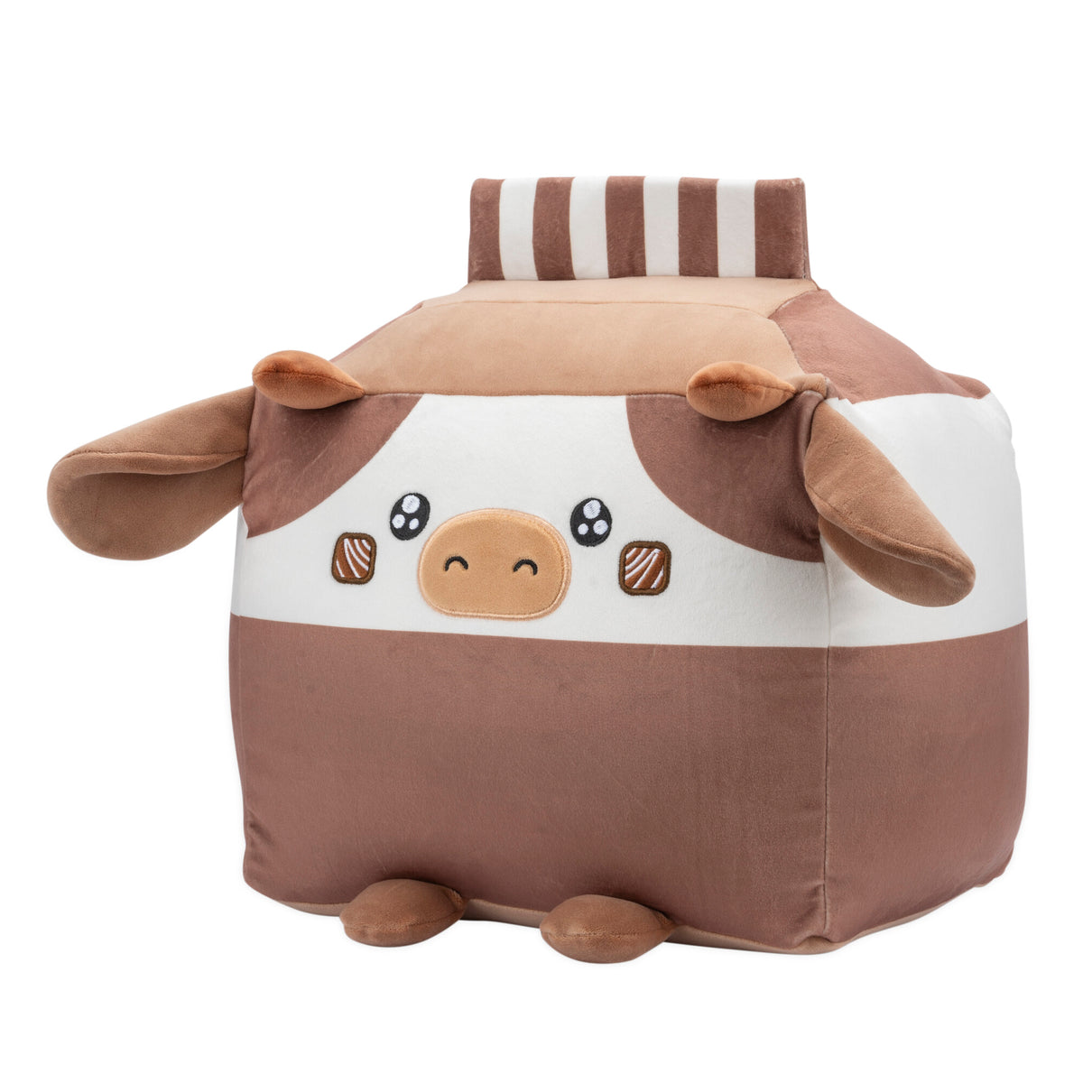 Russ 14-Inch Chocolate Milk Box Cow Plush