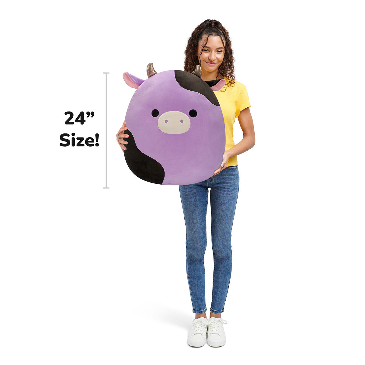 24-Inch Alexie the Purple and Black Cow