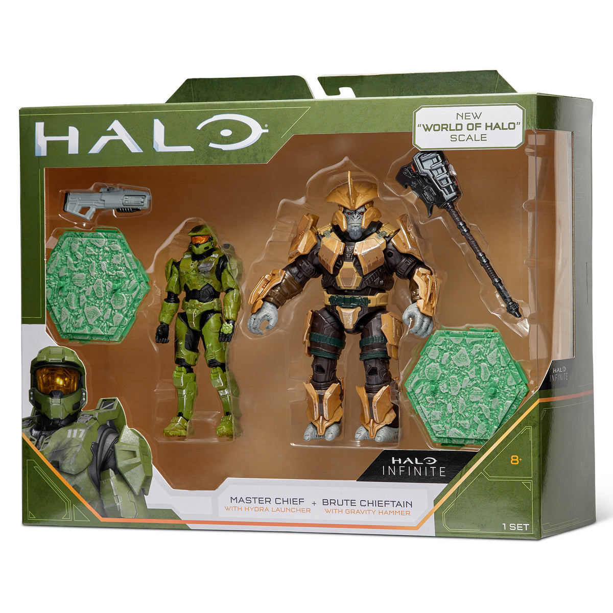 Halo Two Figure Pack - Master Chief vs. Brute Chieftain