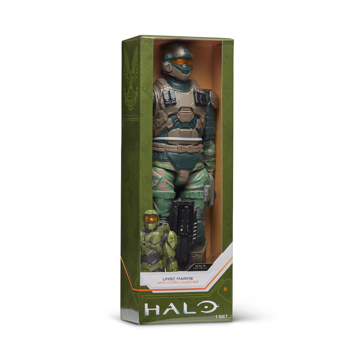 Halo Action Figure - UNSC Marine and Hydra Launcher