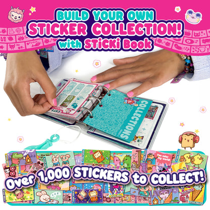 Sticki Rolls Sticki Book - Wearable & Shareable Sticker Bracelet + Collection Sticki Book